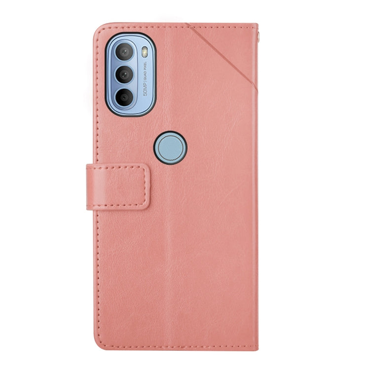 For Motorola Moto G31 / G41 Y Stitching Horizontal Flip Leather Phone Case