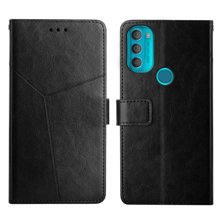 For Motorola Moto G71 5G Y Stitching Horizontal Flip Leather Phone Case