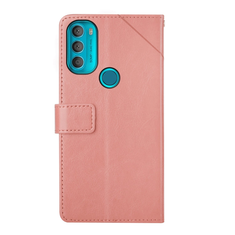 For Motorola Moto G71 5G Y Stitching Horizontal Flip Leather Phone Case