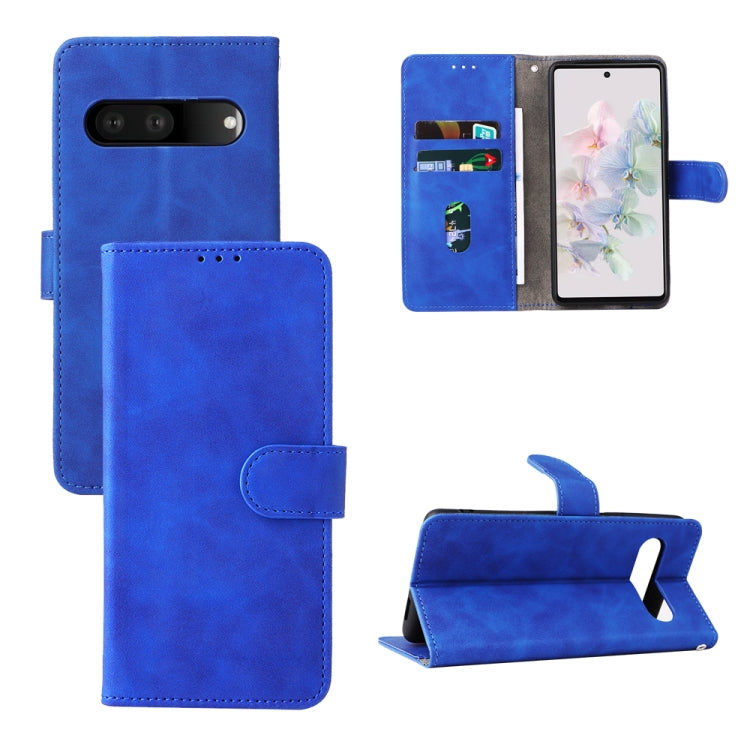 For Google Pixel 7 Skin Feel Magnetic Flip Leather Phone Case