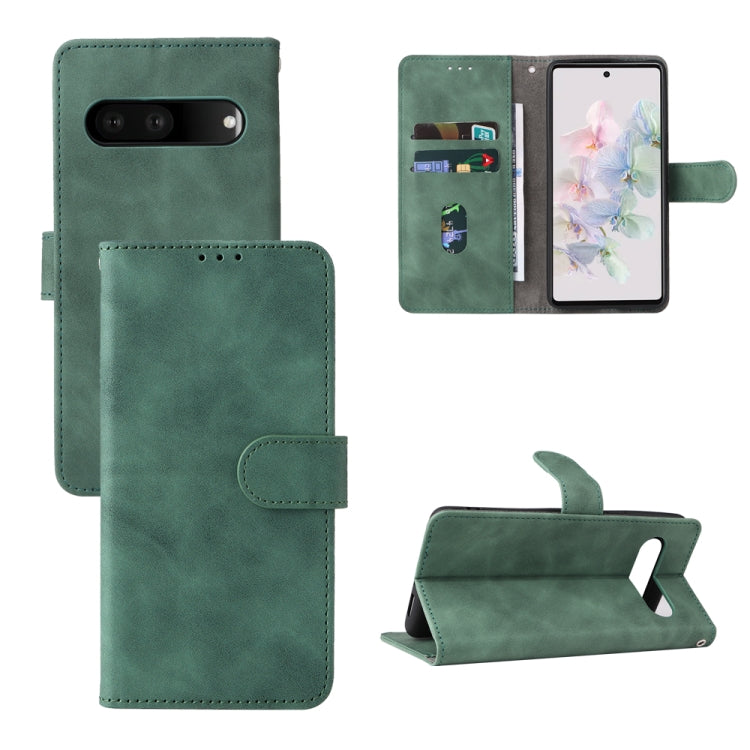 For Google Pixel 7 Skin Feel Magnetic Flip Leather Phone Case