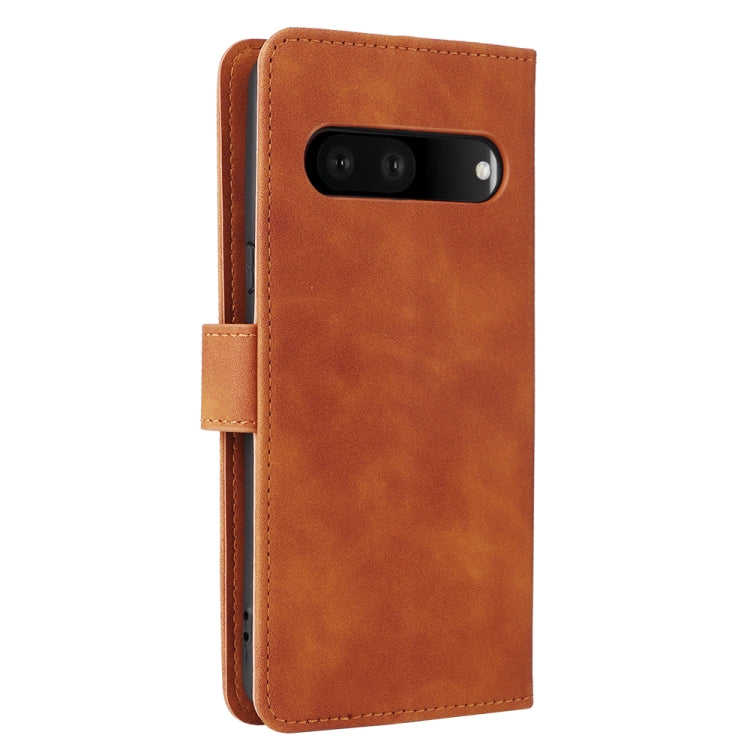 For Google Pixel 7 Skin Feel Magnetic Flip Leather Phone Case