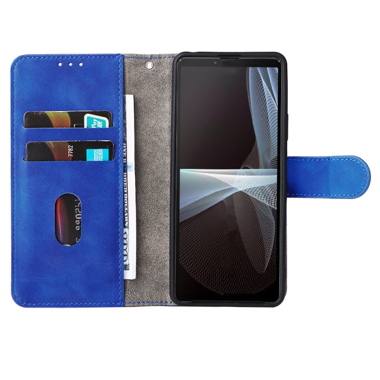 For Sony Xperia 10 IV Skin Feel Magnetic Flip Leather Phone Case