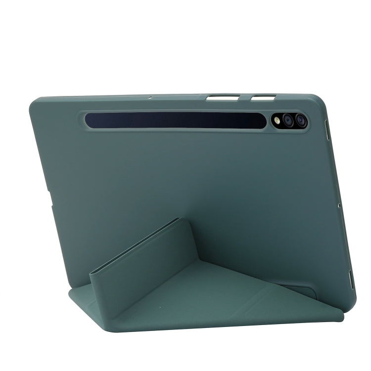For Samsung Galaxy Tab S8+ / S7+ Deformation Silicone Leather Tablet Case