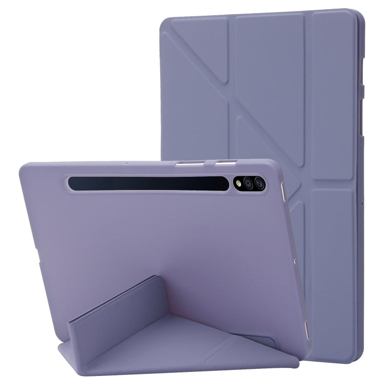 For Samsung Galaxy Tab S8+ / S7+ Deformation Silicone Leather Tablet Case