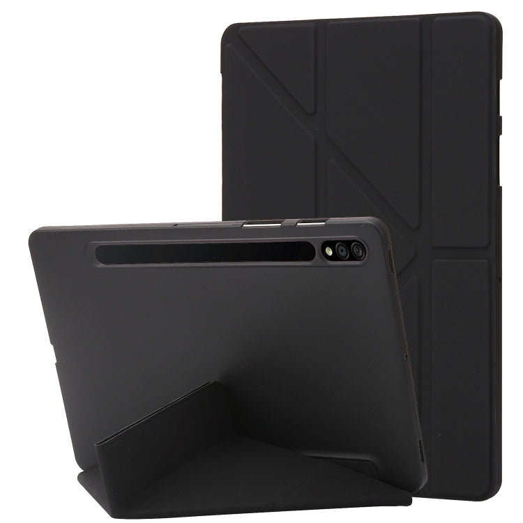 For Samsung Galaxy Tab S8+ / S7+ Deformation Silicone Leather Tablet Case