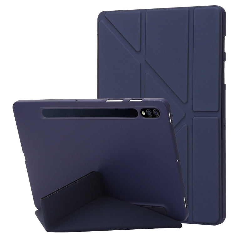 For Samsung Galaxy Tab S8+ / S7+ Deformation Silicone Leather Tablet Case