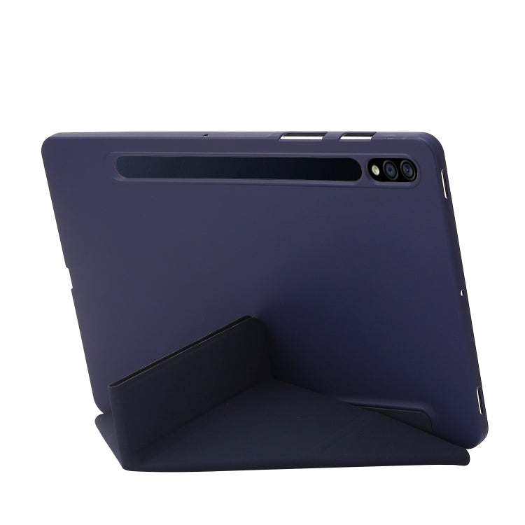 For Samsung Galaxy Tab S8+ / S7+ Deformation Silicone Leather Tablet Case