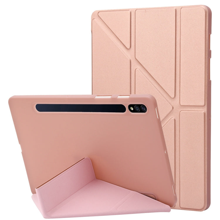 For Samsung Galaxy Tab S8+ / S7+ Deformation Silicone Leather Tablet Case