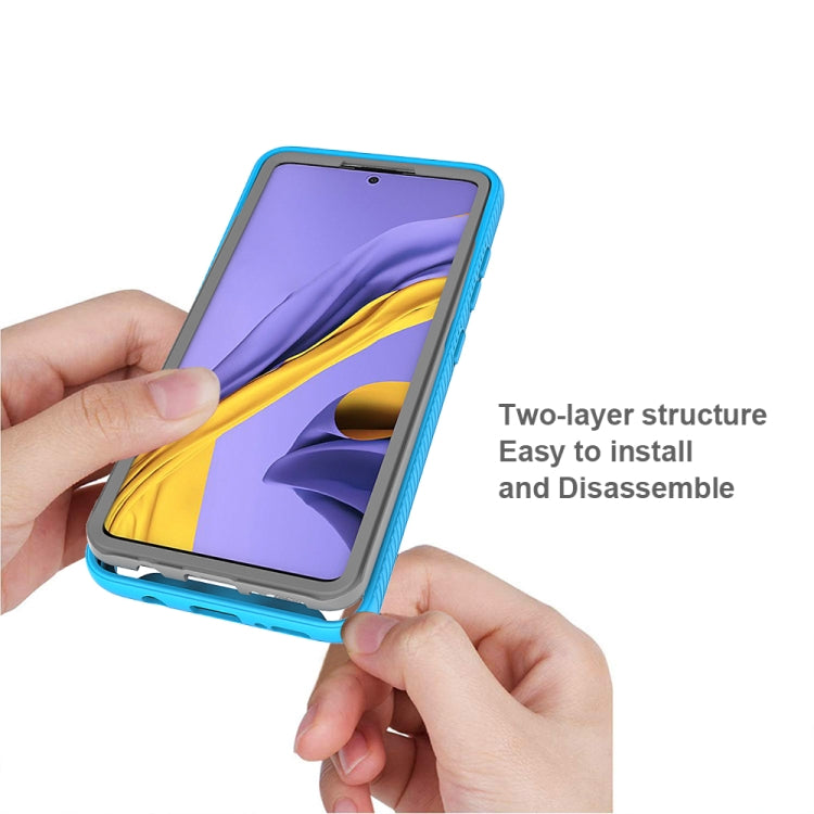 For Galaxy A51 Two-layer Design Shockproof PC + TPU Protective Case