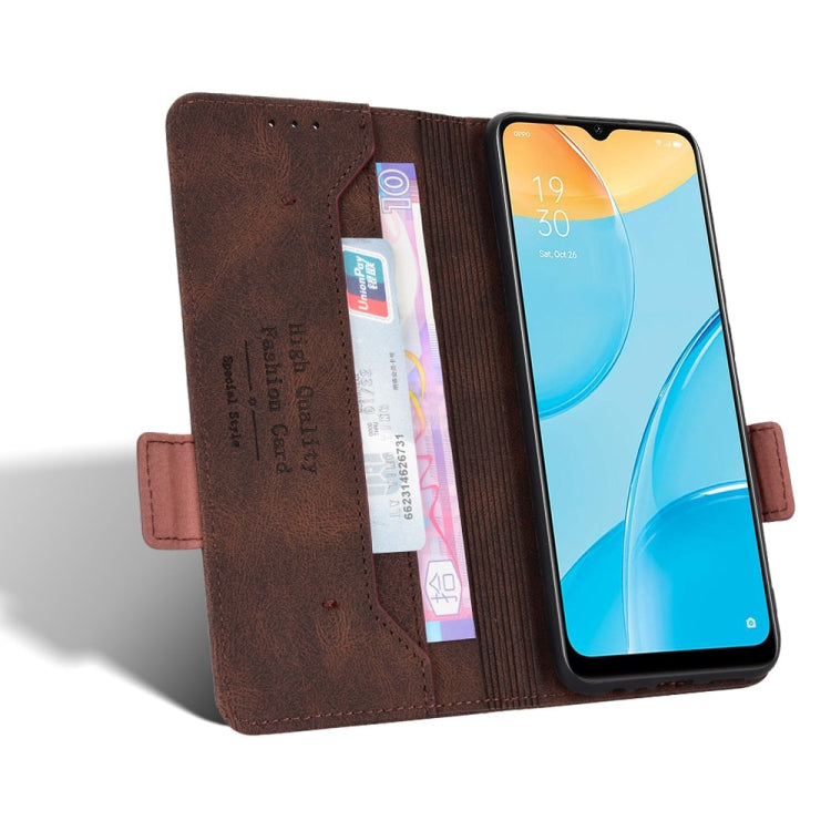 For OPPO A55s 5G Magnetic Clasp Flip Leather Phone Case