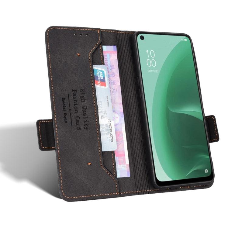 For OPPO A15 Magnetic Clasp Flip Leather Phone Case
