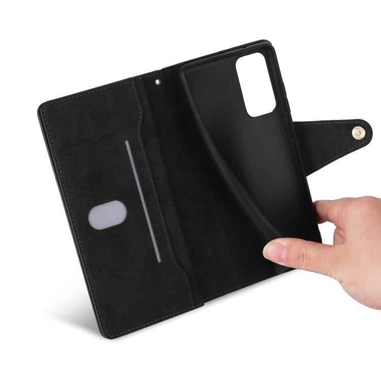 For OnePlus 9 Rivet Buckle 9 Cards Three Fold Leather Phone Case