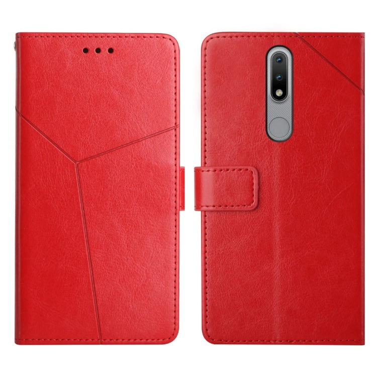 For Nokia 2.4 Y Stitching Horizontal Flip Leather Phone Case