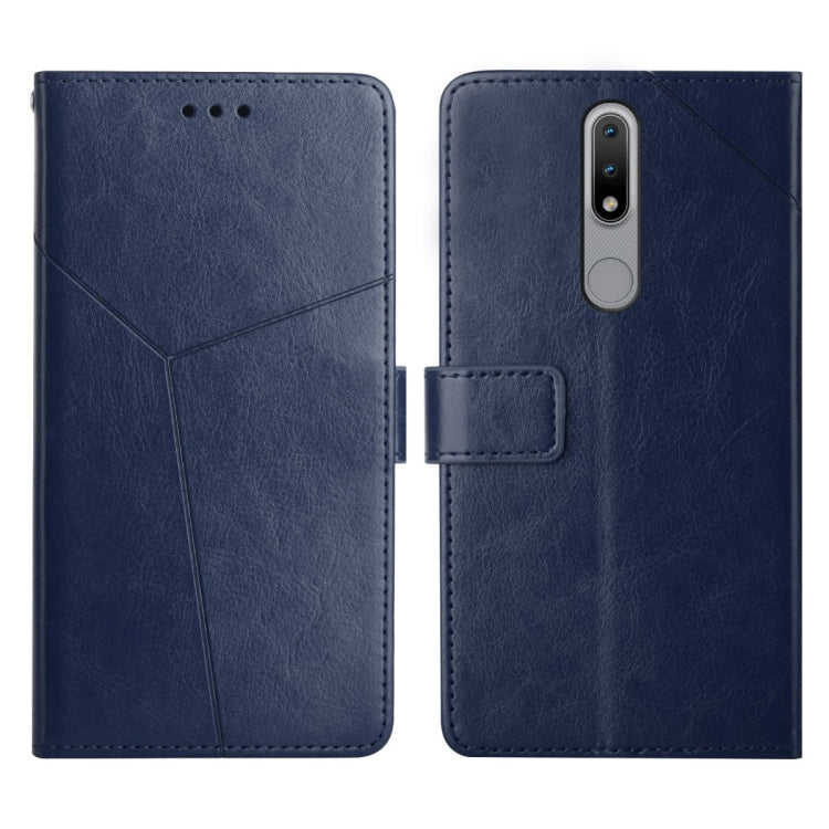 For Nokia 2.4 Y Stitching Horizontal Flip Leather Phone Case