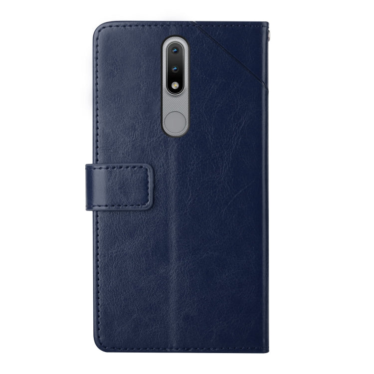 For Nokia 2.4 Y Stitching Horizontal Flip Leather Phone Case