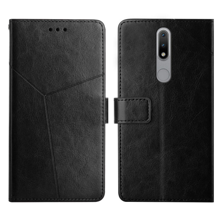 For Nokia 2.4 Y Stitching Horizontal Flip Leather Phone Case