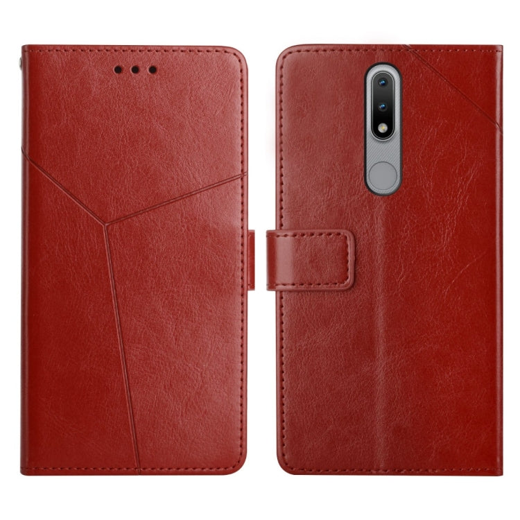 For Nokia 2.4 Y Stitching Horizontal Flip Leather Phone Case