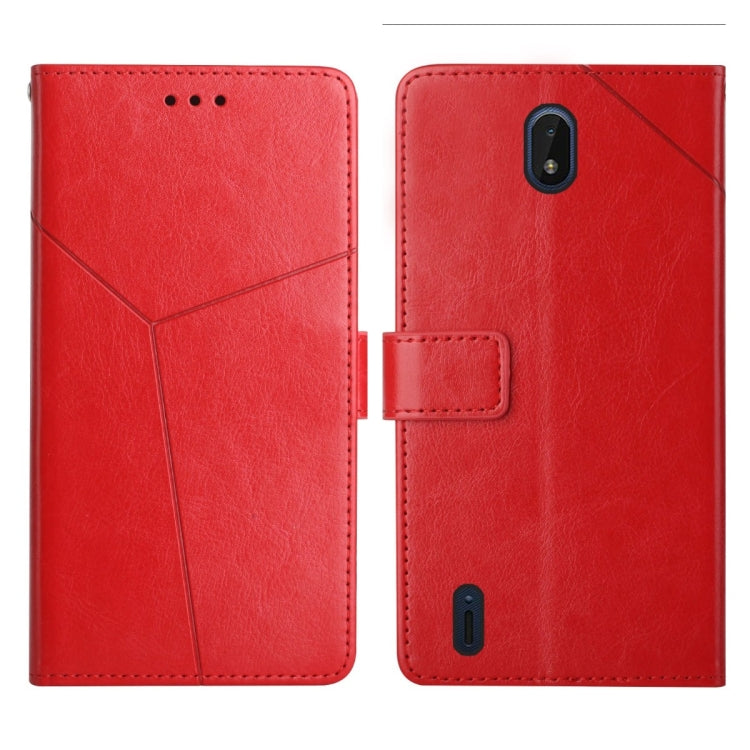 For Nokia C01 Plus Y Stitching Horizontal Flip Leather Phone Case