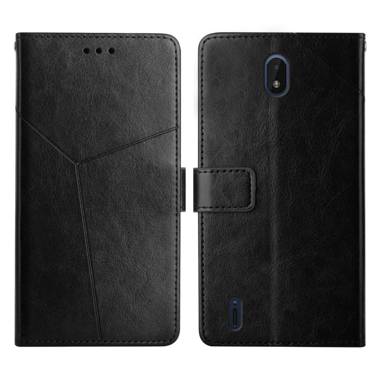 For Nokia C01 Plus Y Stitching Horizontal Flip Leather Phone Case