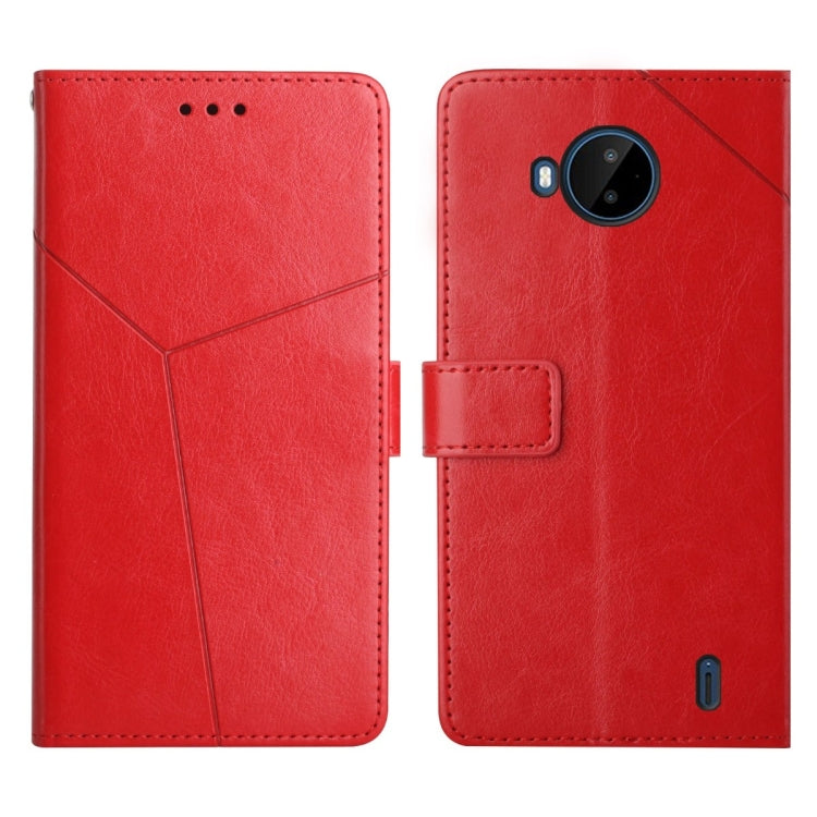 For Nokia C20 Plus Y Stitching Horizontal Flip Leather Phone Case