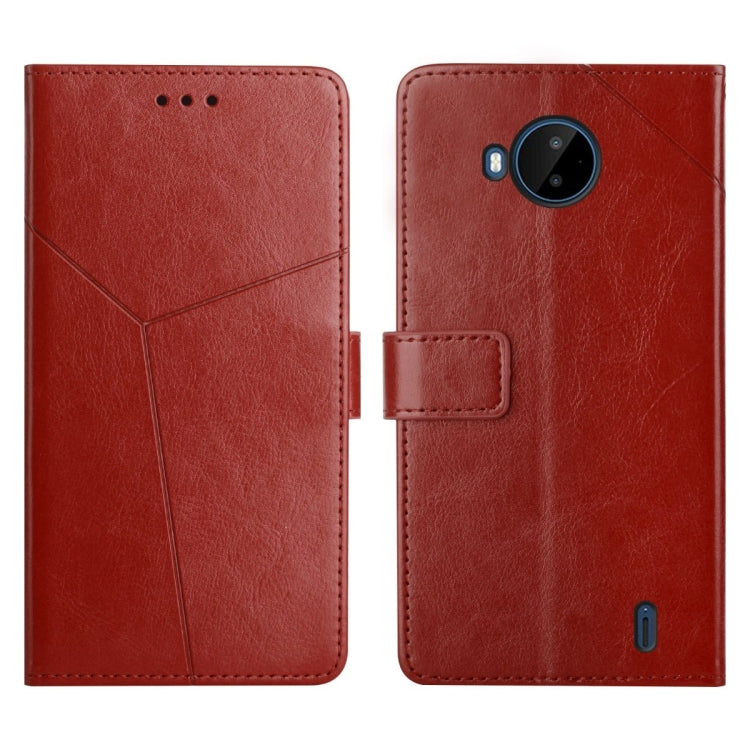 For Nokia C20 Plus Y Stitching Horizontal Flip Leather Phone Case
