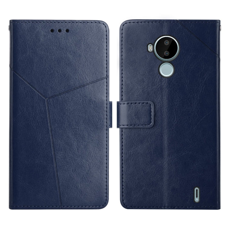 For Nokia C30 Y Stitching Horizontal Flip Leather Phone Case