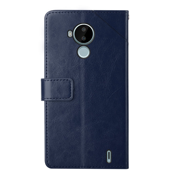 For Nokia C30 Y Stitching Horizontal Flip Leather Phone Case