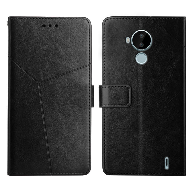 For Nokia C30 Y Stitching Horizontal Flip Leather Phone Case
