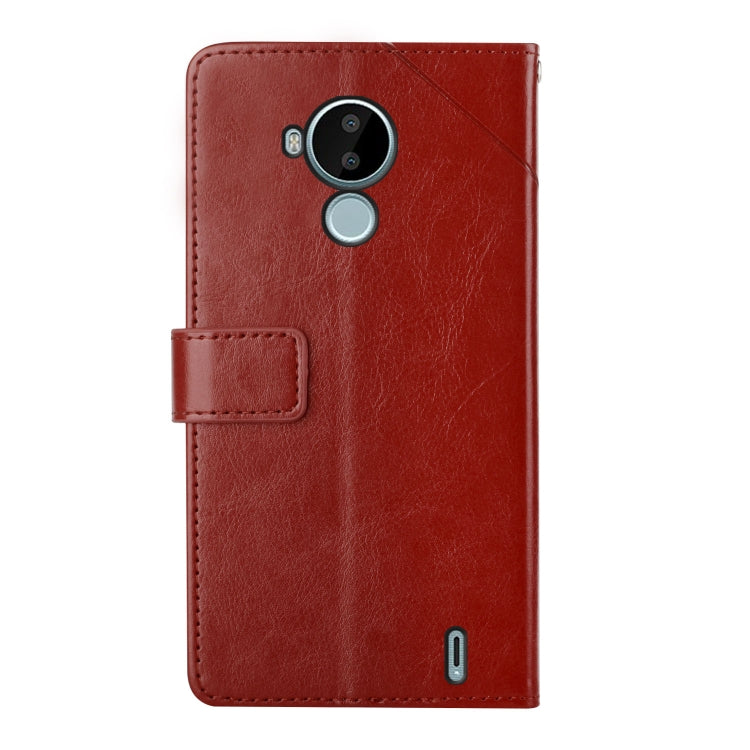 For Nokia C30 Y Stitching Horizontal Flip Leather Phone Case