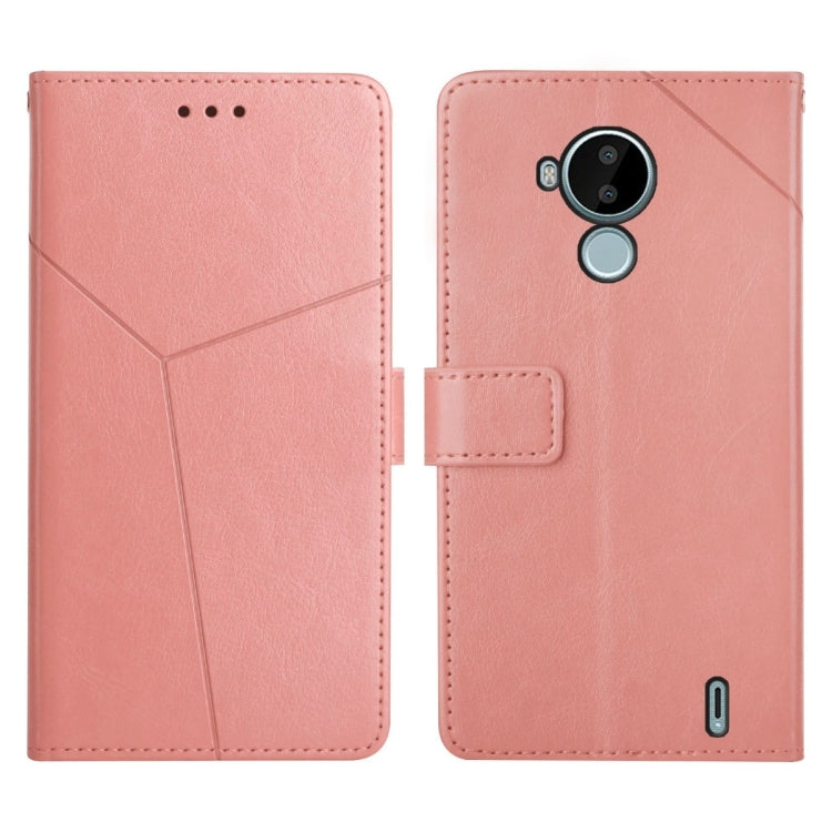 For Nokia C30 Y Stitching Horizontal Flip Leather Phone Case