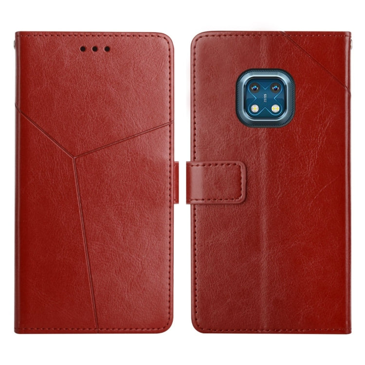 For Nokia XR20 Y Stitching Horizontal Flip Leather Phone Case