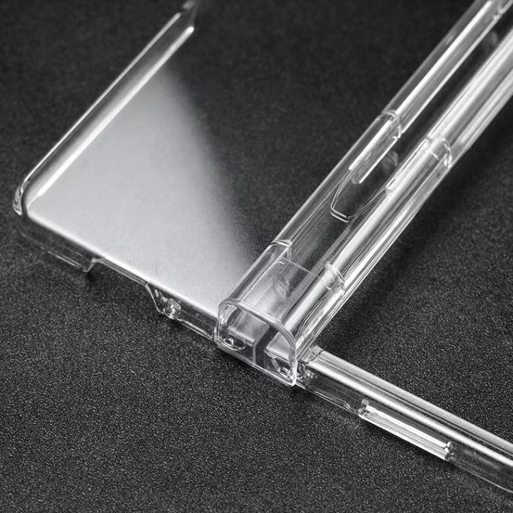 For Samsung Galaxy Z Fold3 5G TPU + PC Shockproof Protective Phone Case with Pen Slot(Transparent)