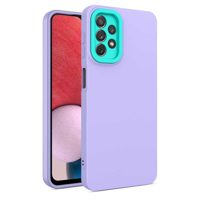 For Samsung Galaxy A23 4G Eagle Eye Lens Oily Feel TPU + PC Phone Case