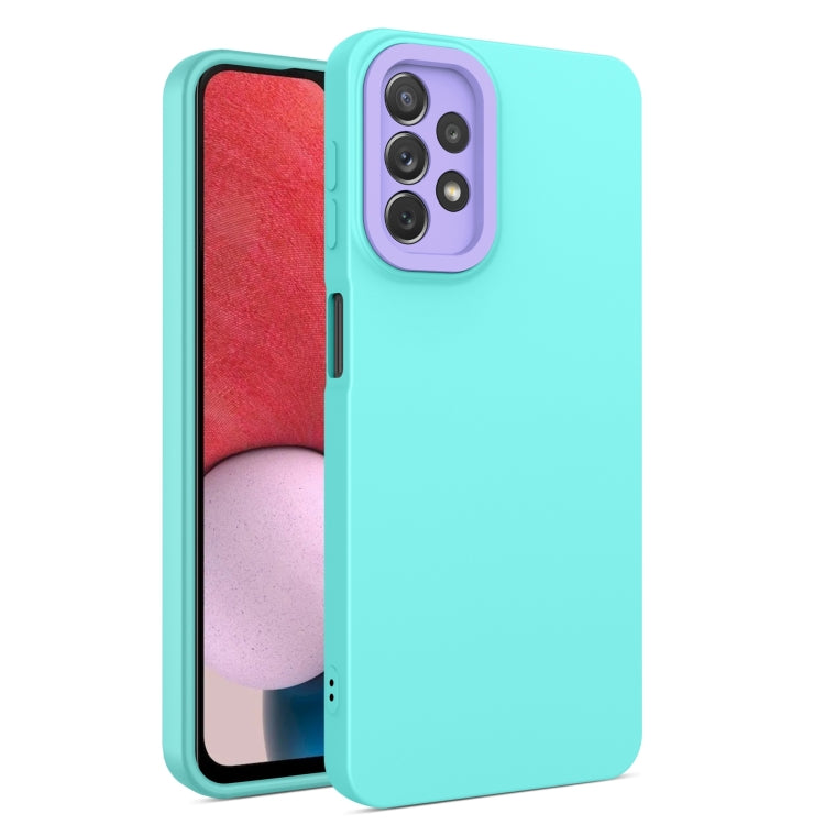 For Samsung Galaxy A23 4G Eagle Eye Lens Oily Feel TPU + PC Phone Case