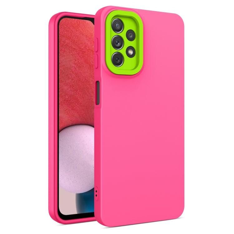 For Samsung Galaxy A23 4G Eagle Eye Lens Oily Feel TPU + PC Phone Case