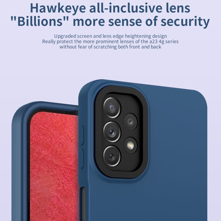 For Samsung Galaxy A23 4G Eagle Eye Lens Oily Feel TPU + PC Phone Case