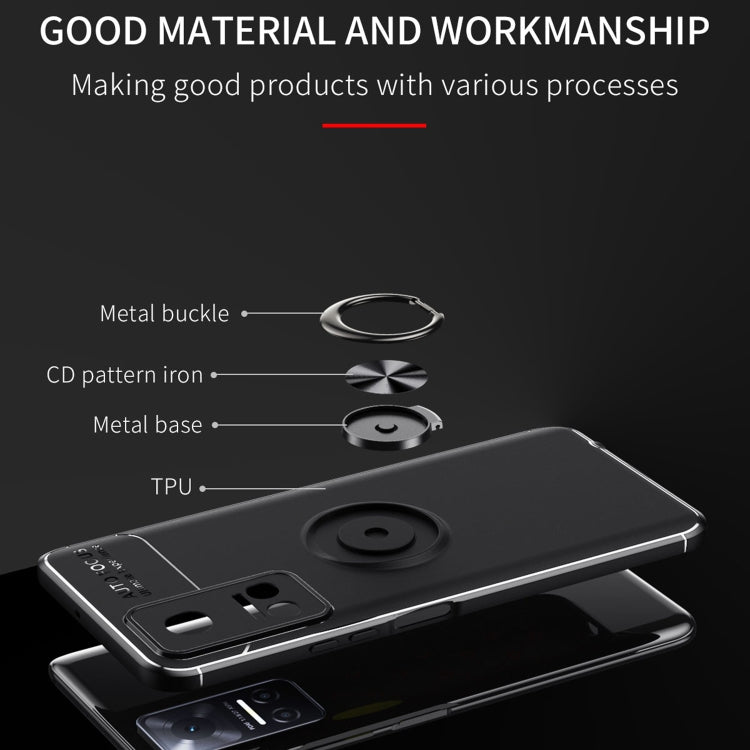 For Honor Play 6T Metal Ring Holder 360 Degree Rotating TPU Phone Case