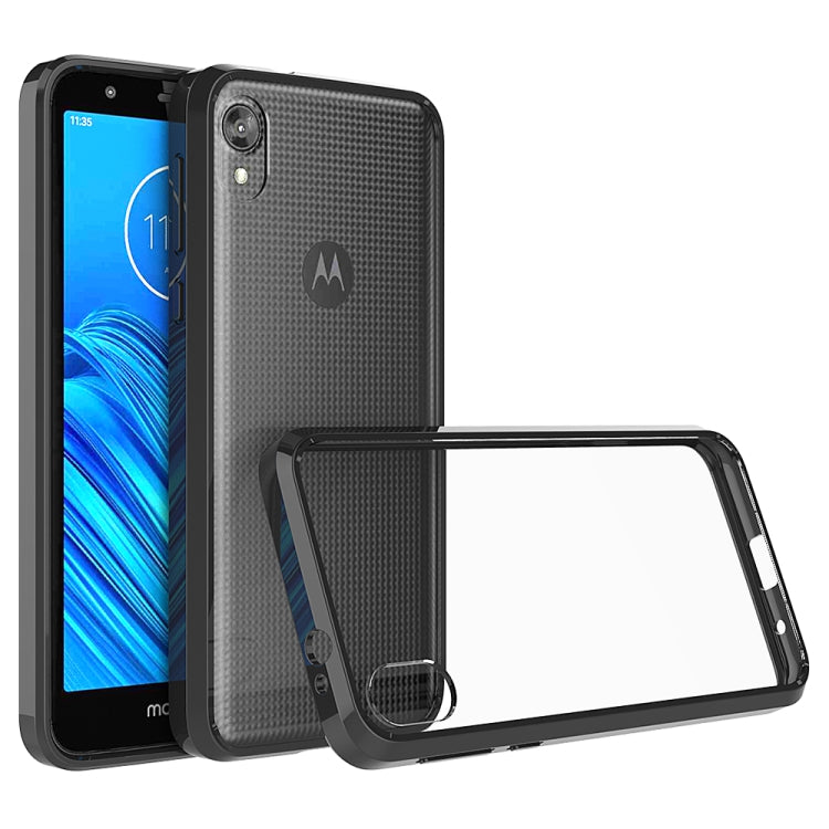 For Motorola Moto E6 Scratchproof TPU + Acrylic Protective Case