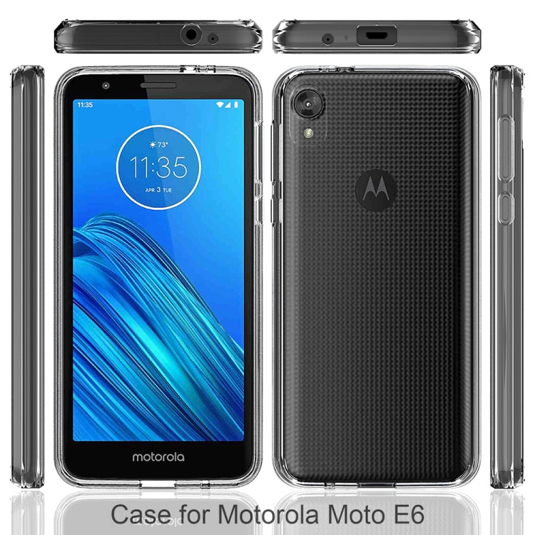 For Motorola Moto E6 Scratchproof TPU + Acrylic Protective Case