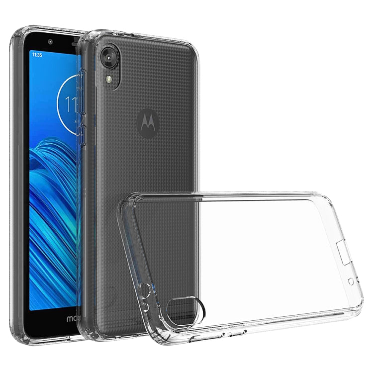 For Motorola Moto E6 Scratchproof TPU + Acrylic Protective Case