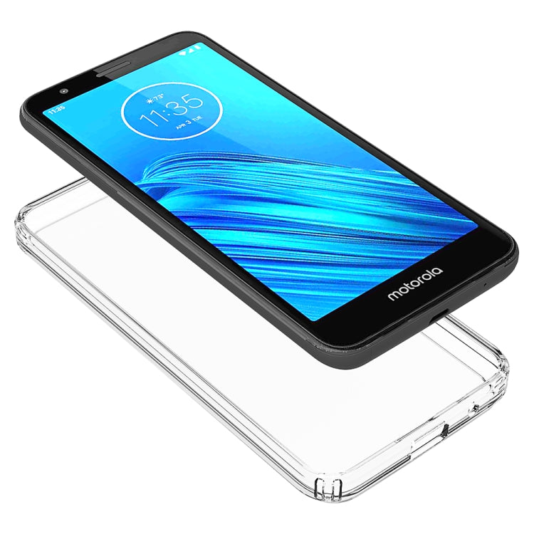 For Motorola Moto E6 Scratchproof TPU + Acrylic Protective Case