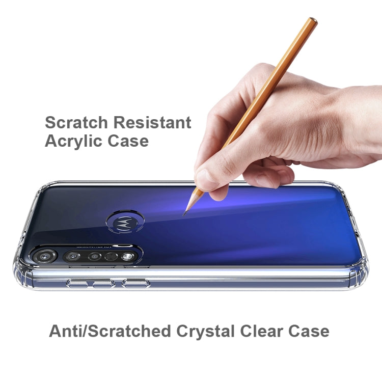 For Motorola Moto G8 Plus Scratchproof TPU + Acrylic Protective Case