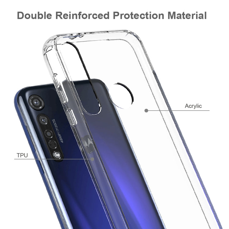 For Motorola Moto G8 Plus Scratchproof TPU + Acrylic Protective Case