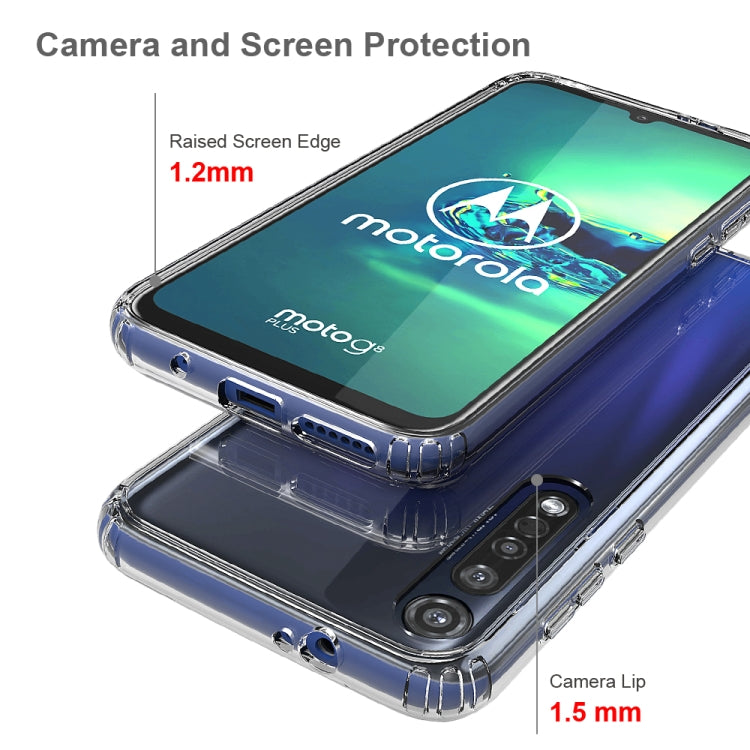 For Motorola Moto G8 Plus Scratchproof TPU + Acrylic Protective Case