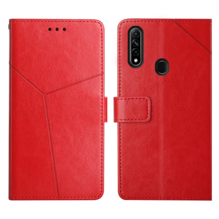 For OPPO A8 / A31 Y Stitching Horizontal Flip Leather Phone Case