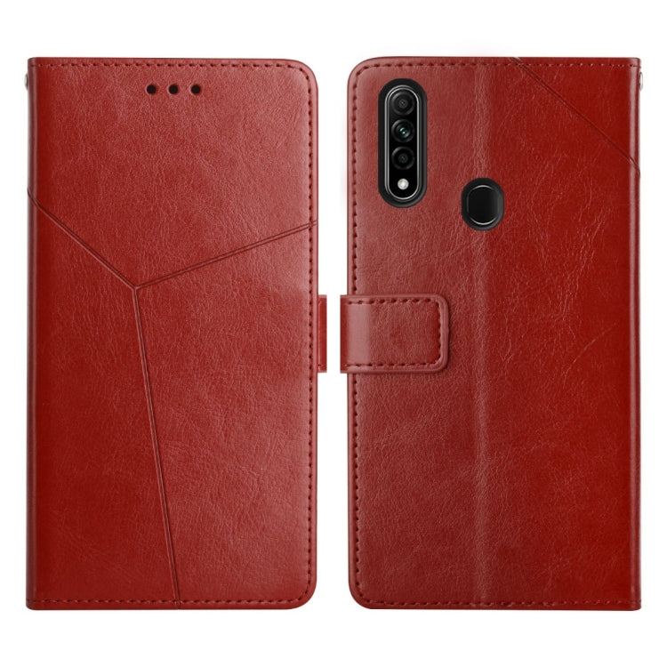 For OPPO A8 / A31 Y Stitching Horizontal Flip Leather Phone Case