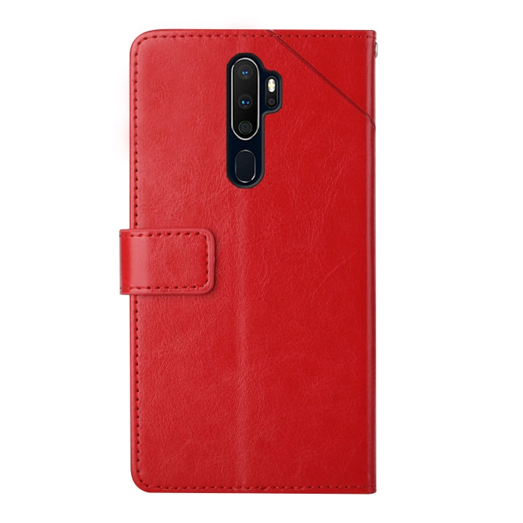 For OPPO A9 2020 Y Stitching Horizontal Flip Leather Phone Case