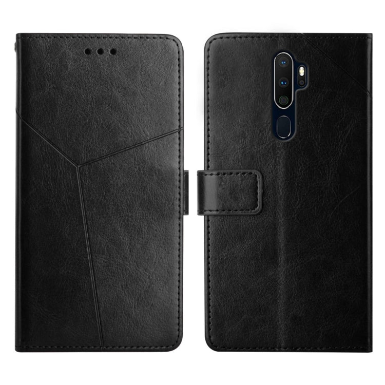 For OPPO A9 2020 Y Stitching Horizontal Flip Leather Phone Case