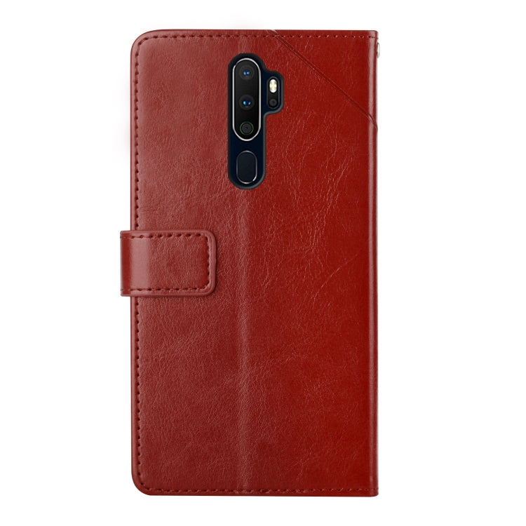 For OPPO A9 2020 Y Stitching Horizontal Flip Leather Phone Case